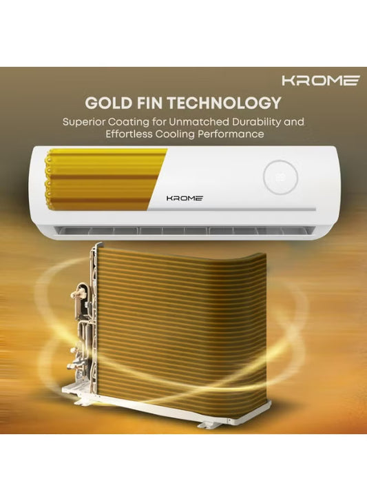 ❄️ KROME 2 Ton Split Air Conditioner 24000 BTU Piston Compressor Cool Only White KR-SAP24EZT3 1 Year Full 5 Years Compressor Warranty