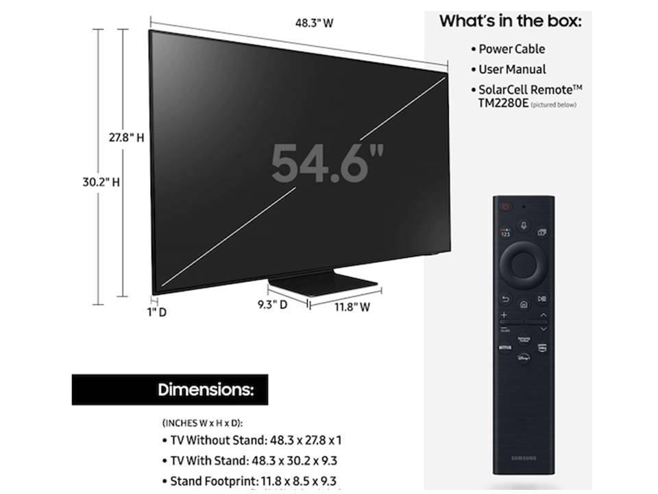 Samsung 55-Inch Class Neo QLED 4K UHD Smart TV – QN90B Series (Model: 55QN90B)