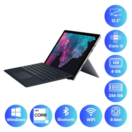 Microsoft Surface Pro 6 – 12.3 inch Touch-Screen – Intel Core i5- 8GB RAM - 256GB SSD