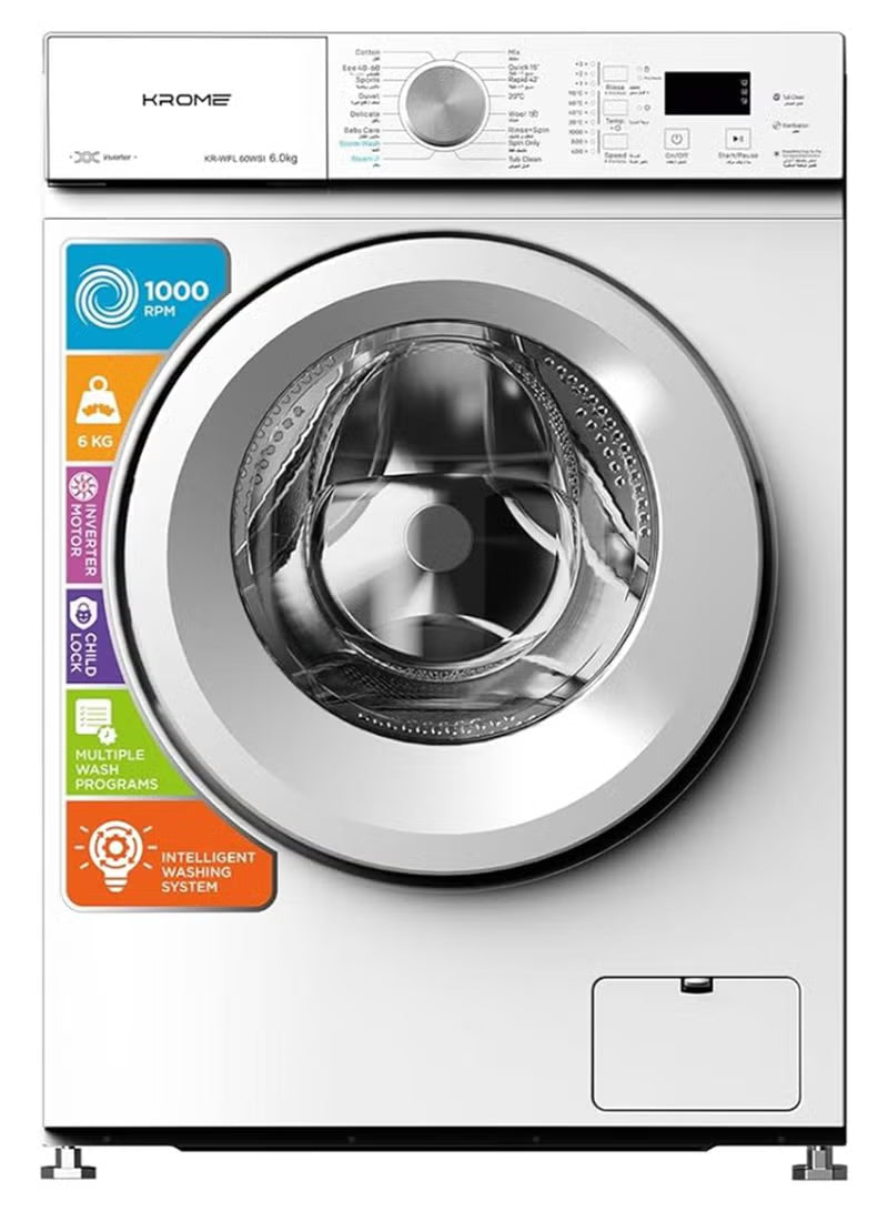 Krome  6 KG Front Load Washing Machine KR‑WFL60WSI