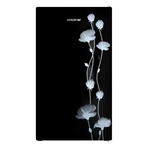 ✅ KROME 141L Single Door Glass Refrigerator – KR‑RF141GG | Black, Direct Cool, 5-Year Compressor Warranty
