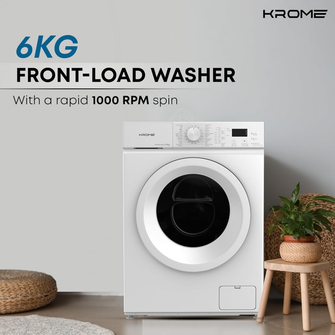 Krome  6 KG Front Load Washing Machine KR‑WFL60WSI