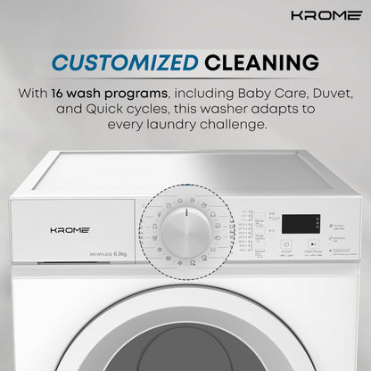Krome  6 KG Front Load Washing Machine KR‑WFL60WSI