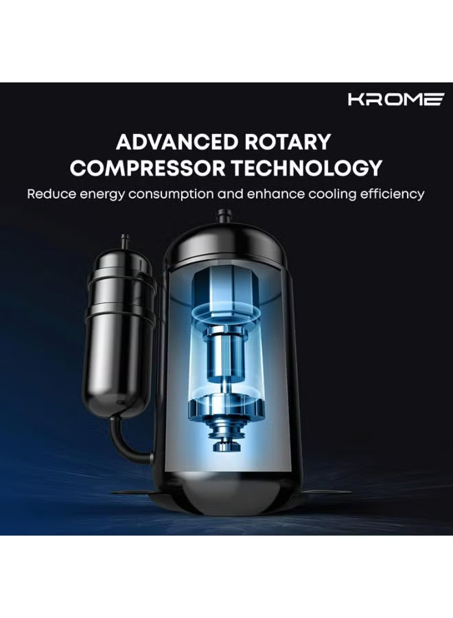 Krome 2 Ton Split Air Conditioner – T3 Rotary Compressor, 24000 BTU, Cool Only – Model KR-AR24MT3-BH
