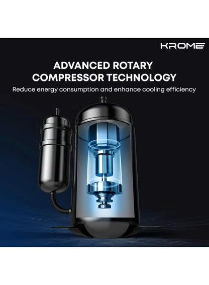 Krome 2 Ton Split Air Conditioner – T3 Rotary Compressor, 24000 BTU, Cool Only – Model KR-AR24MT3-BH