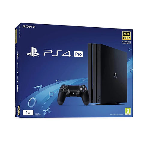 Sony PlayStation 4 Pro - 1TB, PS4 (CUH-7000A B01) with 2 Controller
