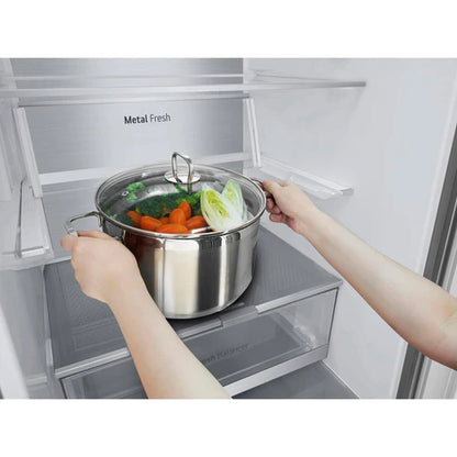 LG 387L No Frost Class A Fridge Freezer with FlatDoor Design, GBV7280AMB
