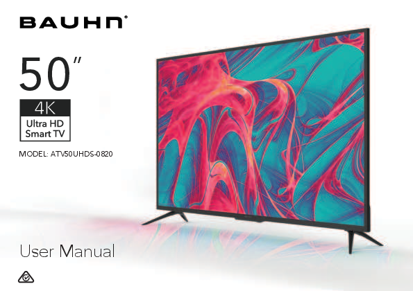 BAUHN 50 INCH UHD 4K SMART TV