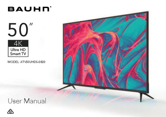 BAUHN 50 INCH UHD 4K SMART TV