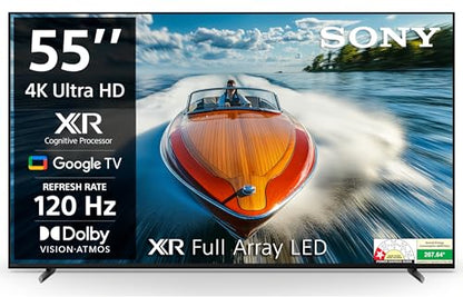 Sony BRAVIA XR-55X90L, 55 Inch, Full Array LED, Smart TV, 4K HDR, Google TV