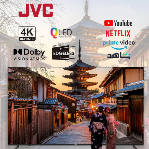 JVC 90 inch Edgeless Smart QLED TV - 4K, LT-90NQ7155