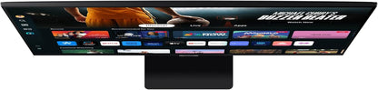 SAMSUNG 32-Inch M7 (M70) Series 4K UHD Smart Monitor with Streaming TV, Speakers, HDR10, USB-C, Multiple Ports, Gaming Hub, SolarCell Remote, Vision Accessibility Tools, LS32DM700, 2024, Black