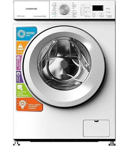 Krome 6Kg 1000 RPM Front Load Washing Machine LED (Model: KR‑WFL600WU)