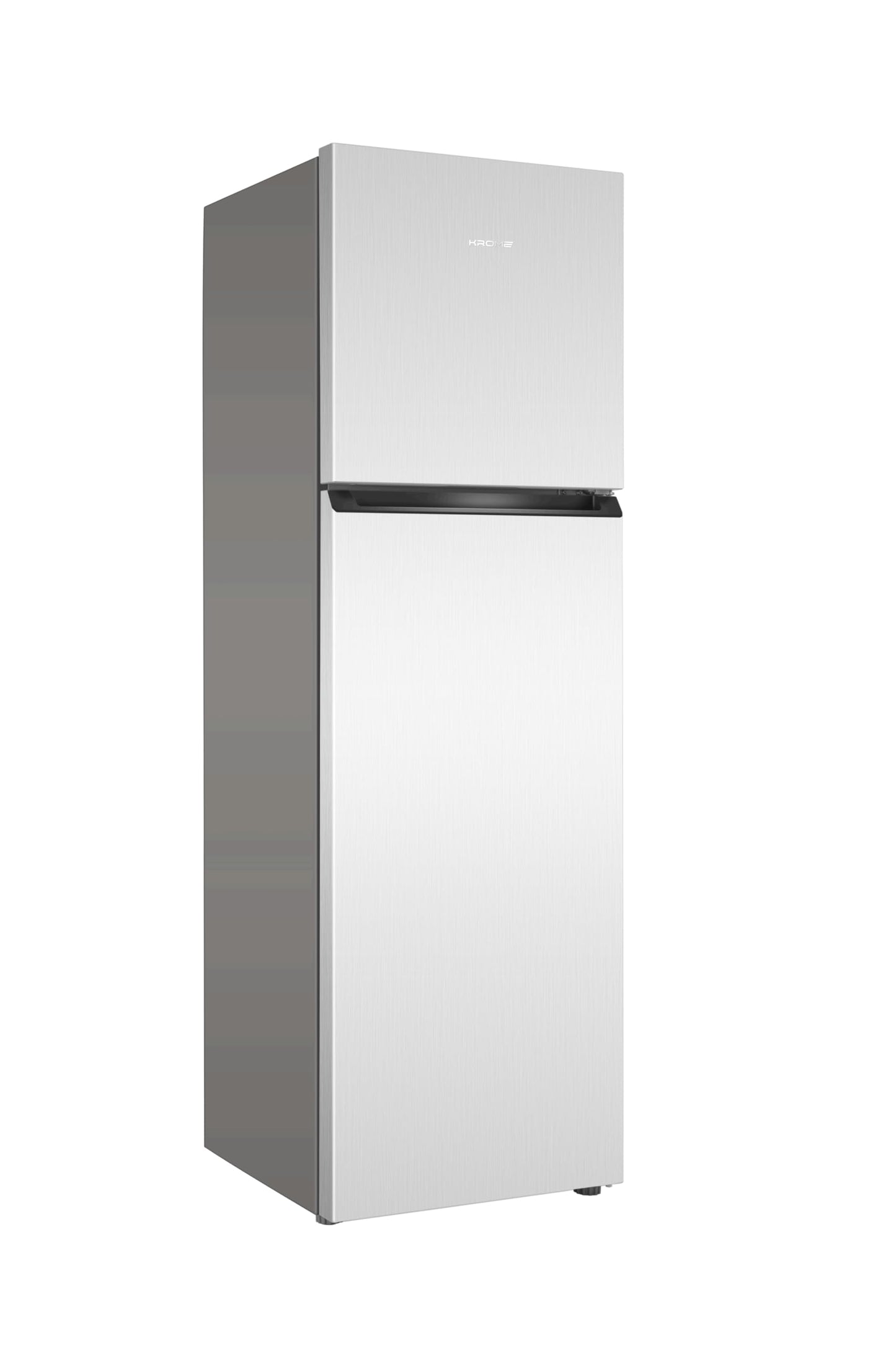 KROME 365L Top Mount Double Door Refrigerator – No Frost, Inverter Compressor, Silver – KR-RFF 480IM