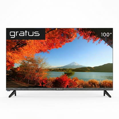 Gratus 100" QLED Google TV 144 hz,4K Edgeless SMART TV with AI,