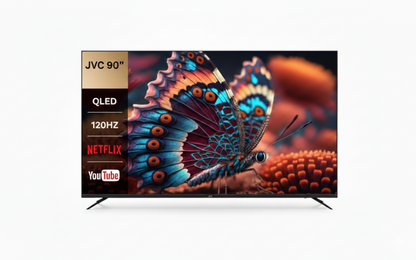 JVC 90 inch Edgeless Smart QLED TV - 4K, LT-90NQ7155