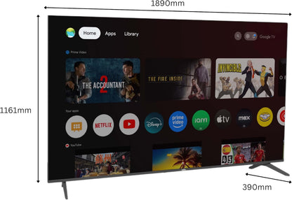 KENSTAR 85'' QLED Google TV Model