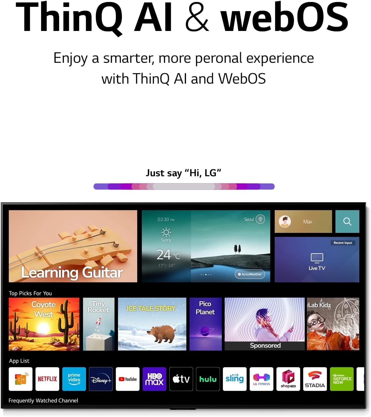 LG 75” UHD 4K Smart TV UQ90 Series | Active HDR, webOS22, ThinQ AI | Model 75UQ9000LC
