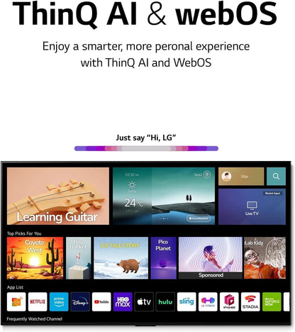 LG 75” UHD 4K Smart TV UQ90 Series | Active HDR, webOS22, ThinQ AI | Model 75UQ9000LC