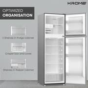 Krome Top Mount Refrigerator 330 Litres No-Frost – Silver | Model KR-RFF 330SM