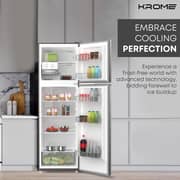 Krome Top Mount Refrigerator 330 Litres No-Frost – Silver | Model KR-RFF 330SM