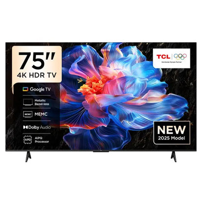 TCL 75 Inch TV, 4K UHD Smart TV, Google TV, Dolby Audio HDR10 & Micro Dimming technology Edgeless Design