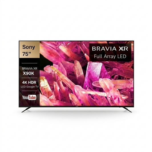 Sony BRAVIA XR 75-Inch Class X90K 4K HDR Full Array LED Smart Google TV – Model: XR-75X90K (120Hz)