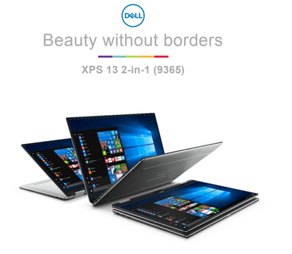Dell XPS 13 9365 i5 7th Gen – 8GB RAM, 256GB SSD, Touch x360 Convertible