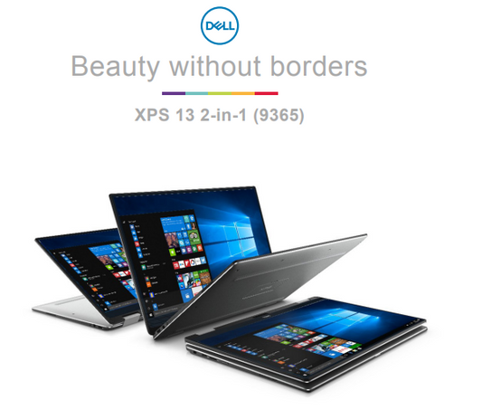 Dell XPS 13 9365 i5 7th Gen – 8GB RAM, 256GB SSD, Touch x360 Convertible