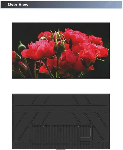 Gratus 100" QLED Google TV 144 hz,4K Edgeless SMART TV with AI,