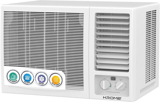 KROME 2 Ton Window Air Conditioner – T3 Piston Compressor, 24,000 BTU, Cooling Only – Model KR-AWP24ET3
