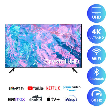 Samsung 55 inch Smart TV - 4K, 55CU7000