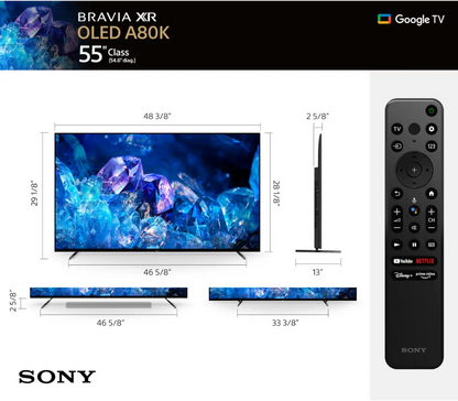Sony 55″ BRAVIA XR A80K  OLED 4K Smart TV