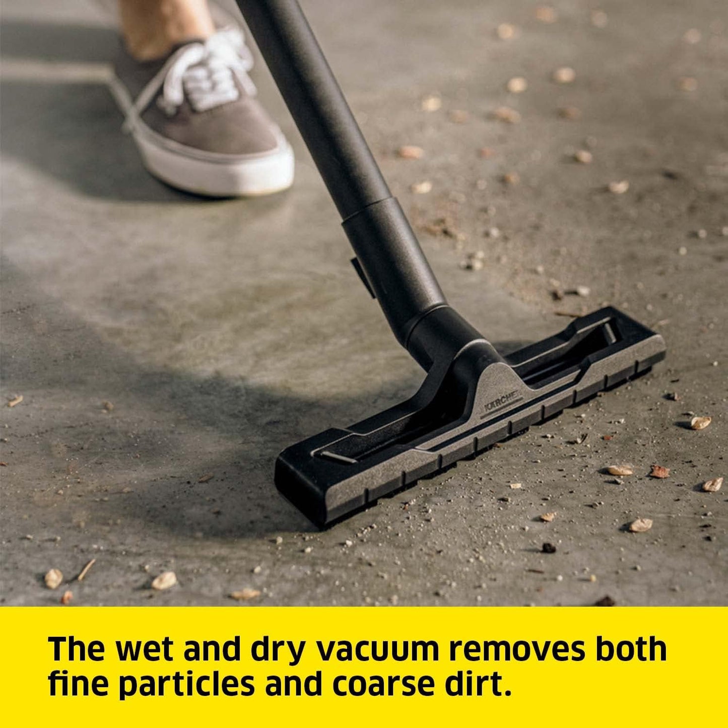 Kärcher WD 2 Plus Wet & Dry Vacuum Cleaner – 1000W, 12L Tank, Blower Function (Yellow)