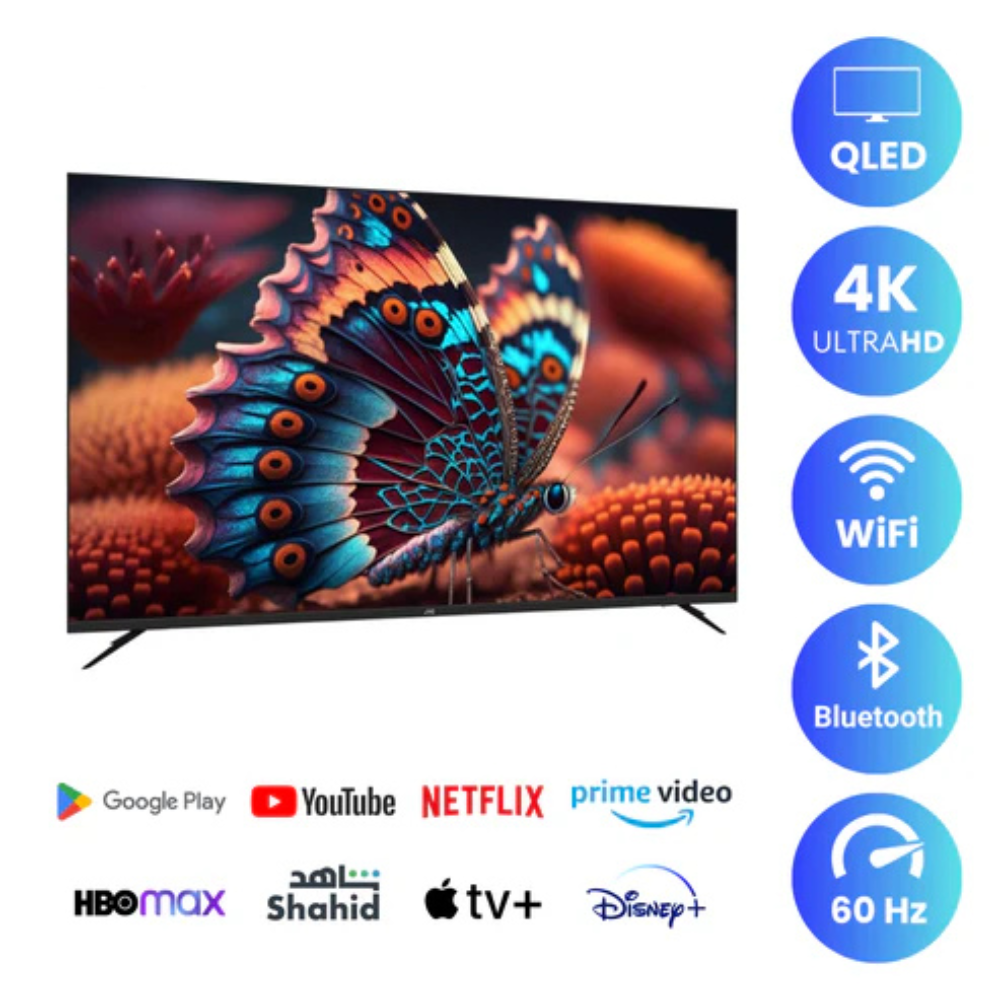 JVC 90 inch Edgeless Smart QLED TV - 4K, LT-90NQ7155